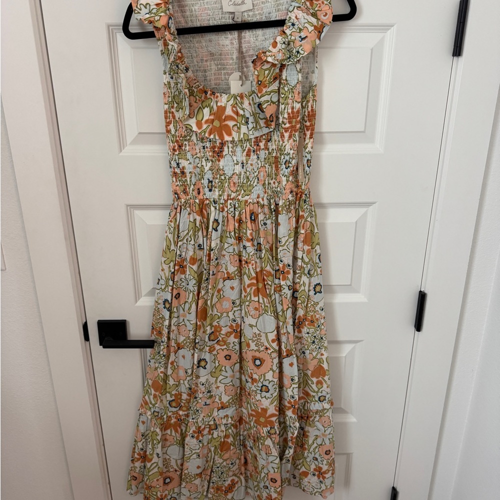 Cleobella Zoe Retro Floral Midi Dress